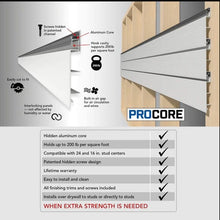 Load image into Gallery viewer, Proslat 8 ft. x 4 ft. PROCORE PVC Slatwall White – 4 Pack 128 sq ft 87742K