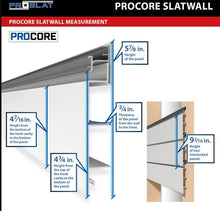 Load image into Gallery viewer, Proslat 8 ft. x 4 ft. PROCORE PVC Slatwall White – 2 Pack 64 sq ft 87722K