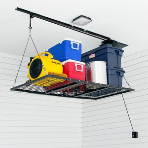 Proslat Garage Gator 3' x 6' Platform 220 lb Lift kit 66069K Garage storage lift is safe and a great storage solution. A bike wall mount that is heavy duty and customizable