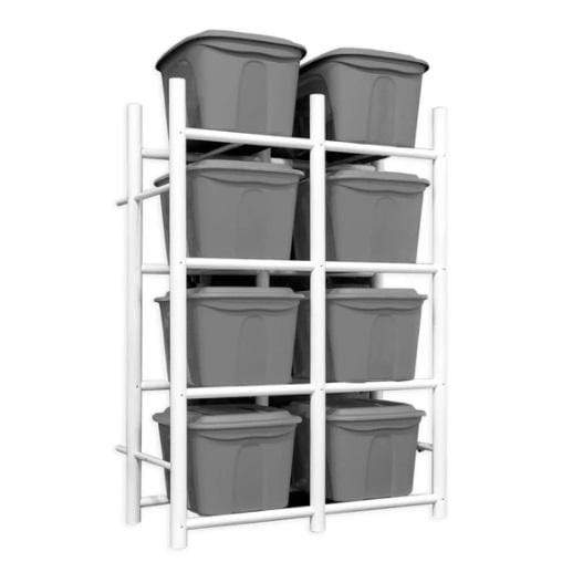Bin Warehouse Rack – 8 Totes 65001 Storage bins is one of the easiest ways to do when organizing. This plastic storage containers are ideal storage for garages, basements, storage rooms, dorm rooms, walk-in closets and more.
