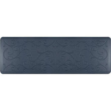 Load image into Gallery viewer, WellnessMats Bella Estates Shades of Blue 6&#39;X2&#39;X3/4&quot; A recyclable kitchen rug. Anti-microbial floor mat that gives comfort to your feet.