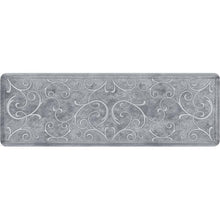 Load image into Gallery viewer, WellnessMats Bella Estates Shades of White 6&#39;X2&#39;X3/4&quot; A floor mat that has smooth surface. An ergo mat that gives comfort and relaxation while working in the kitchen or in any part of the house.