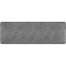 Load image into Gallery viewer, WellnessMats Trellis Estates Mat Collection Shades of Silver 6&#39;X2&#39;X3/4&quot;An anti fatigue mat that increases proper circulation. A non-slip floor mat.