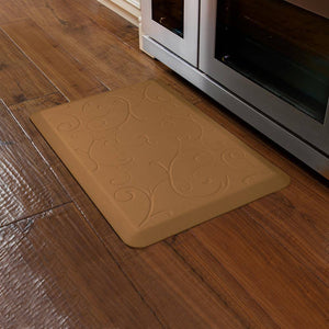 WellnessMats Bella Motif Mat Collection 3' X 2' X 3/4" An anti fatigue mat that increases proper circulation. A non-slip floor mat.