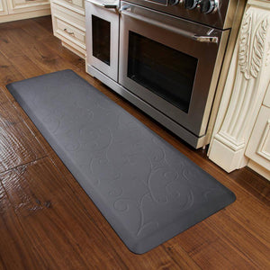 WellnessMats Bella Motif Mat Collection 6' X 2' X 3/4" A popular floor mat with elegant design. A kitchen mat that gives padded support.
