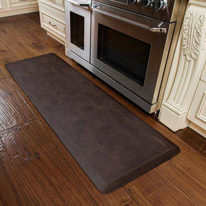WellnessMats Linen Antique Mat Collection 6' X 2' X 3/4" A recyclable kitchen rug. Anti-microbial floor mat that gives comfort to your feet.