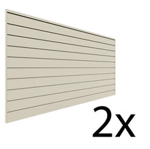 Load image into Gallery viewer, Proslat 8 ft. x 4 ft. PVC Slatwall - 2 pack 64 sq ft Sandstone P88209