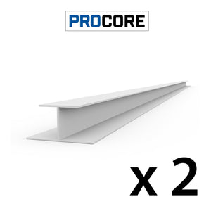 Proslat 8 ft. PROCORE PVC H-Trim 2 Pack 25322K