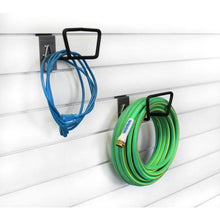 Load image into Gallery viewer, Proslat Hose, Rope and Extension Cord Holder – 2 Pack 13016 Award winning proslat slatwall is designed to be modular, simple, and easy to install. Proslat slatwall panels come with a no-hassle lifetime warranty.