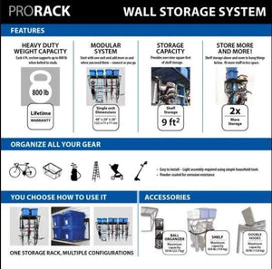 Proslat ProRack Tire Storage Option 63021 Proslat's ProRack is a heavy-duty storage rack designed to provide maximum storage without loss of floor space.Storage shelf is a great space saver.