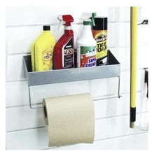 Load image into Gallery viewer, Proslat Shelf and Paper Towel Holder 10029 Award winning proslat slatwall is designed to be modular, simple, and easy to install. Proslat slatwall panels come with a no-hassle lifetime warranty.