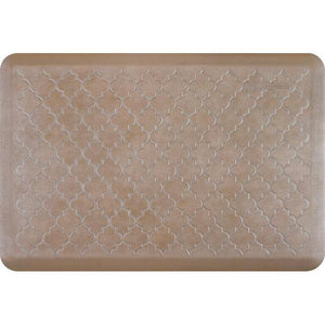 WellnessMats Trellis Estates Mat Collection Shades of Silver3'X2'X3/4" Kitchen floor mats that resist punctures, heat, dirt and stains. A floor mat that provides cushion and nonslip surface. 